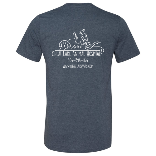 Bella Canvas Unisex Heather CVC T-Shirt -- Heather Navy
