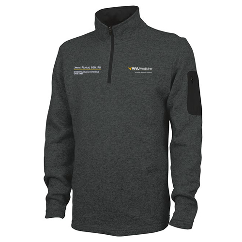 Charles River Mens Heathered Fleece Pullover -- Charcoal Heather