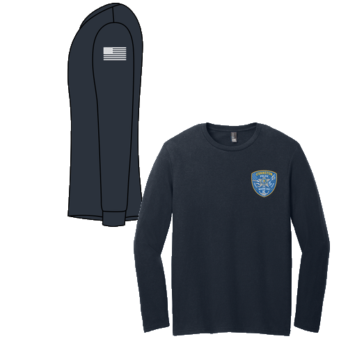 Marine Unit Long Sleeve Tee -- New Navy