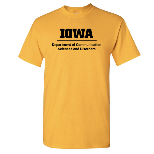 Iowa Lockup Gildan Heavy Cotton Basic T-Shirt -- Gold