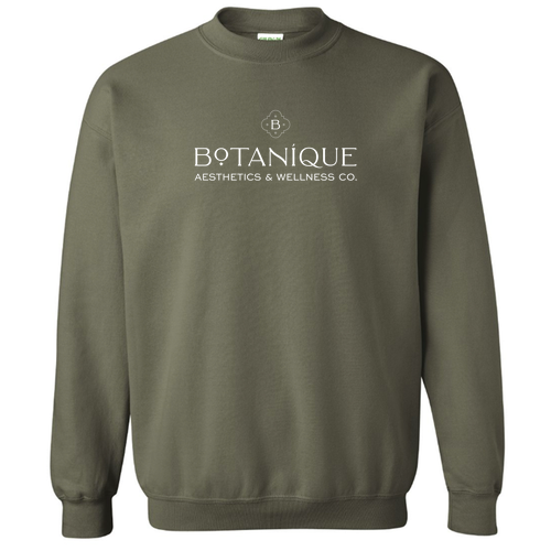 Botanique Gildan Crewneck Sweatshirt -- Military Green