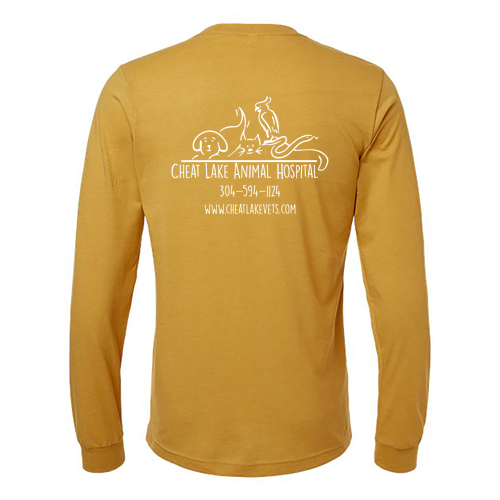 Bella+Canvas Unisex Heather Cvc Long Sleeve Tee- Heathers -- Heather Mustard