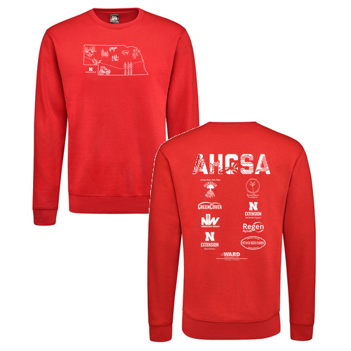 J. America BTB Fleece Crew -- Red