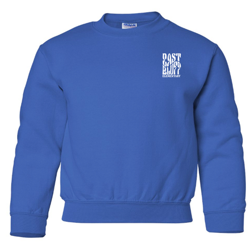 Gildan Heavy Blend Youth Crew Neck Sweatshirt -- Royal