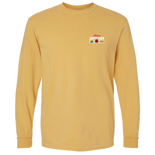 Comfort Colors Garment-Dyed Heavyweight Long Sleeve T-Shirt -- Mustard