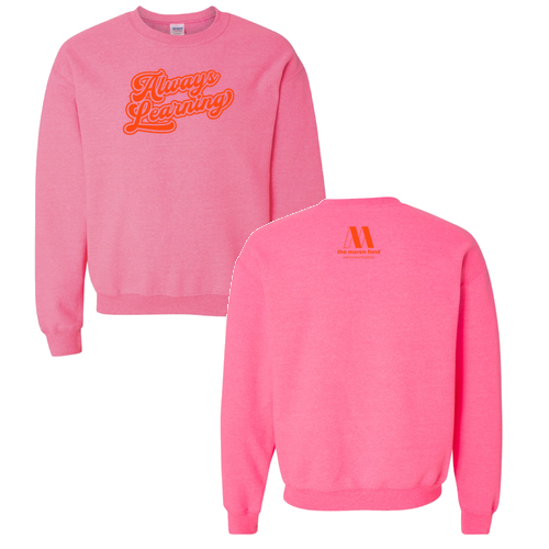 Gildan Heavy Blend Crew Neck Sweatshirt -- Safety Pink