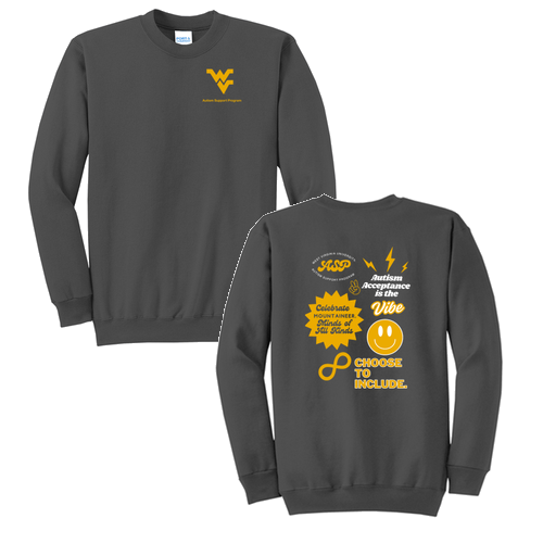 Port and Company Classic Crewneck Sweatshirt -- Charcoal