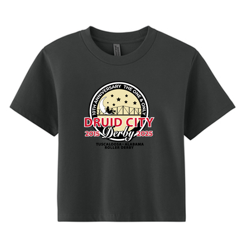 Next Level Apparel Women’s Heavyweight Boxy Tee -- Graphite Black