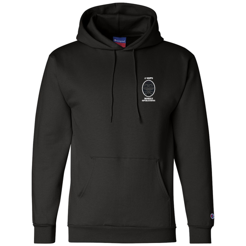 Champion Powerblend Adult Hooded Sweatshirt -- Black