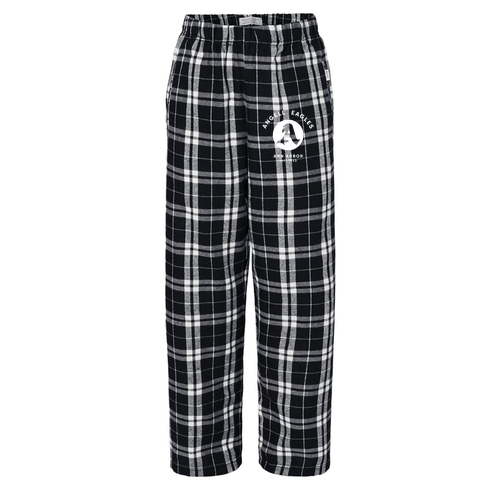 Boxercraft Youth Flannel Pants -- Black / White