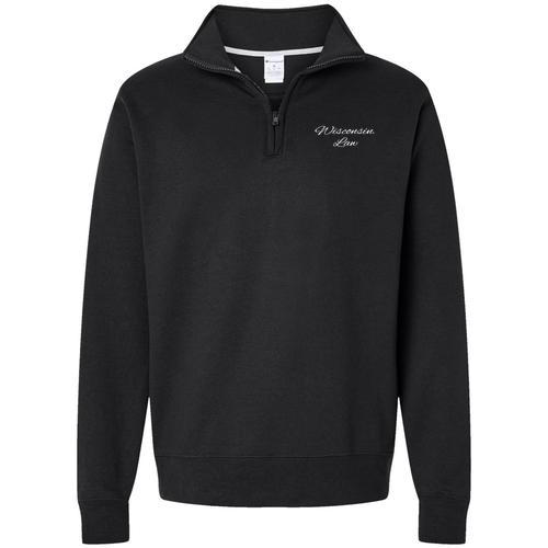 Champion Powerblend Quarter-Zip Sweatshirt Wi-- Black (Embroidery)