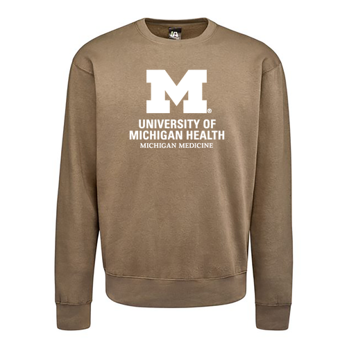 J. America Soft BTB Fleece Crewneck Sweatshirt -- Desert