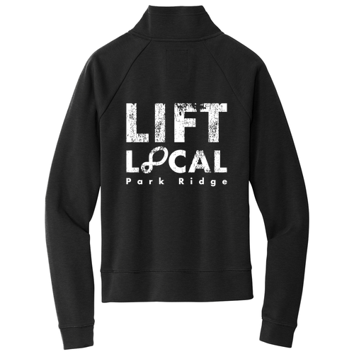 New Era Ladies STS half zip -- Black