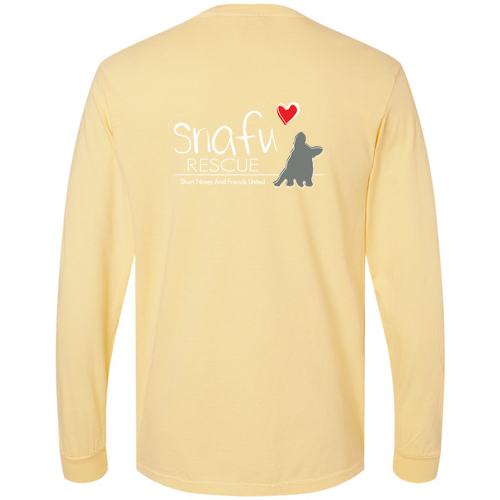 Comfort Colors Adult Long Sleeve Pocket Tee -- Butter