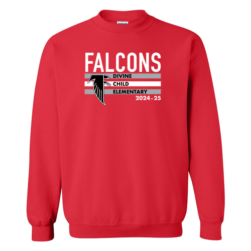 Mens/Unisex Gildan Heavy Blend Crewneck Sweatshirt -- Red