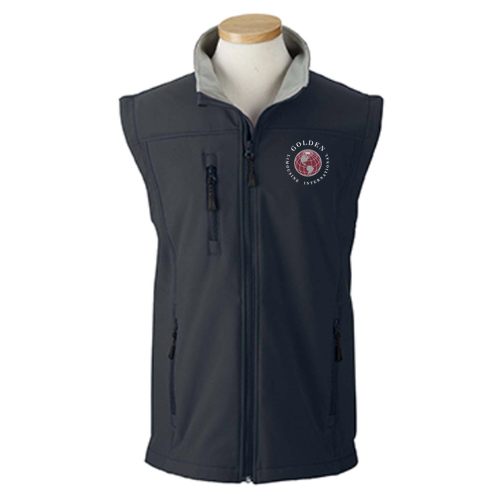 Devon and Jones Men's Softshell Vest -- Black