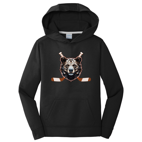Youth Performance Fleece Hoodie -- Jet Black