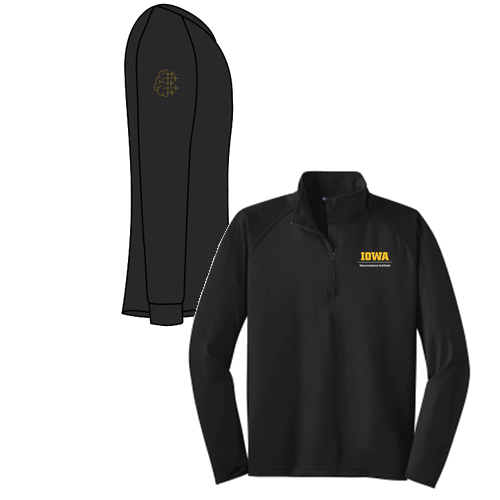 Sport Tek Sport Wick Stretch Half Zip Pullover -- Black