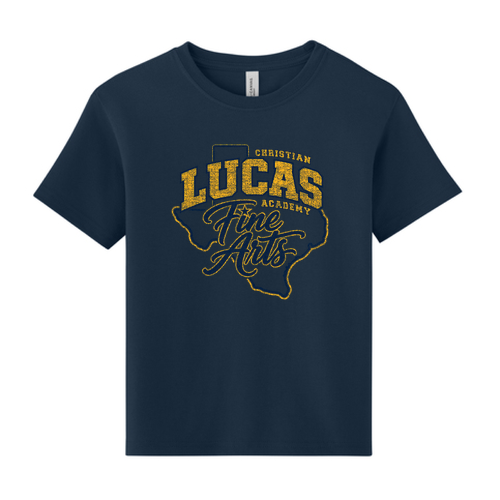 BELLA+CANVAS Youth 6-Ounce Heavyweight Tee -- Navy