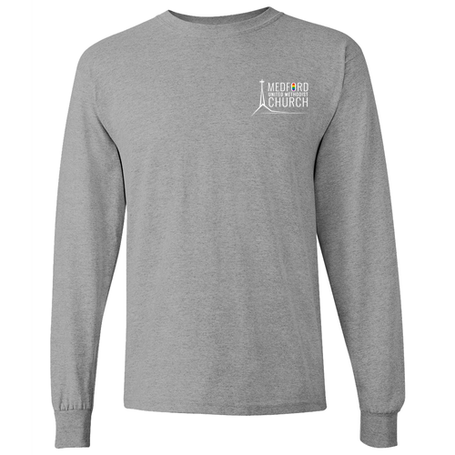 Gildan Heavy Cotton Longsleeve Basic T-Shirt -- Sport Grey