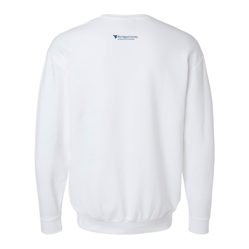 Comfort Colors Unisex Garment-Dyed Lightweight Fleece Crewneck Sweatshirt -- White