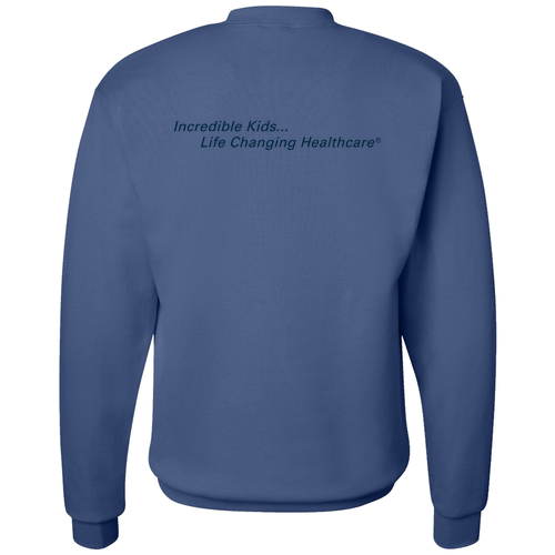 Crewneck Sweatshirt (w/ Back Print) -- Denim Blue