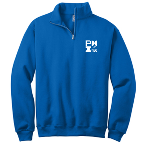 Jerzees 1/4 Zip Cadet Sweatshirt -- Royal