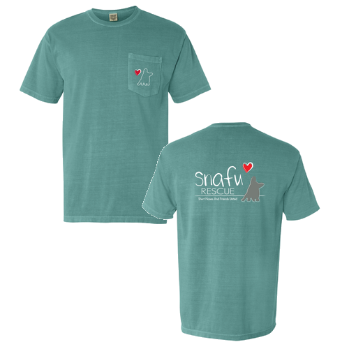 Comfort Colors Short Sleeve Pocket Tee -- Sea Foam