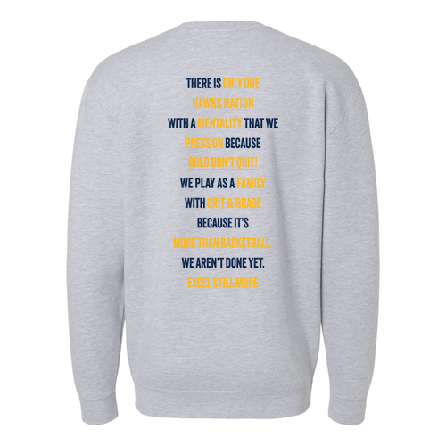 Independent Trading Co. Heavyweight Crewneck Sweatshirt -- Grey Heather
