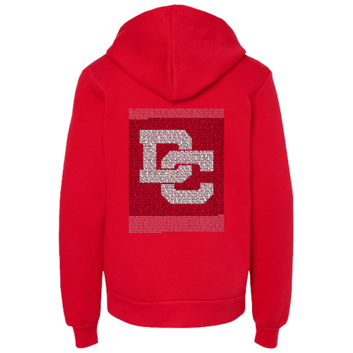 Youth Bella Canvas Soft Sponge Fleece Hoodie -- Red