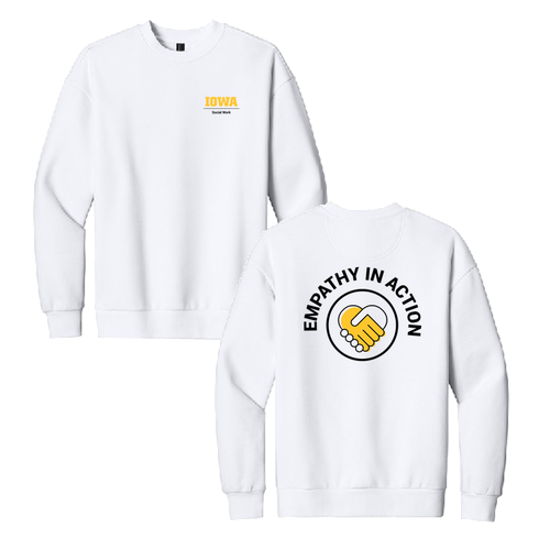 District V.I.T. Heavyweight Fleece Crew -- White