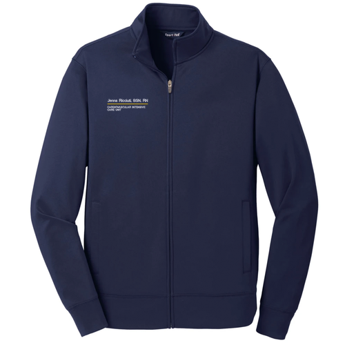 Sport-Tek Sport-Wick Fleece Full-Zip Jacket -- Navy