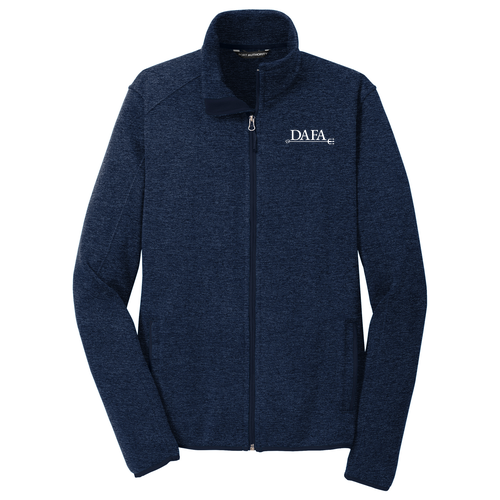 Port Authority Sweater Fleece Jacket -- River Blue Navy Heather