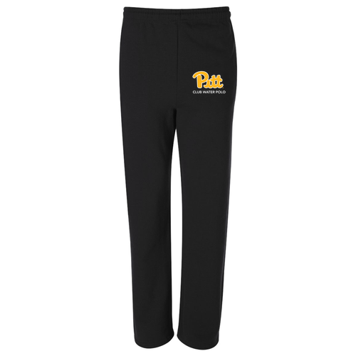 Jerzees Open Bottom Sweatpants w. Pockets -- Black