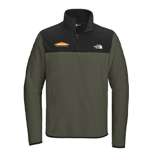 The North Face Glacier 1/4-Zip Fleece -- New Taupe Green / Tnf Black