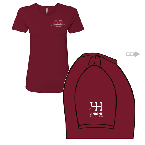 Next Level Ladies Boyfriend Tee -- Cardinal