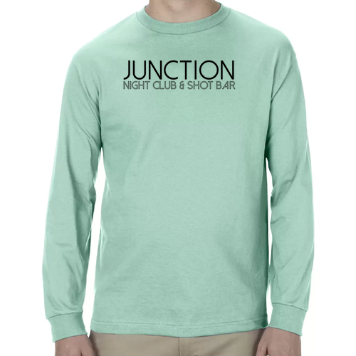 American Apparel Heavyweight Cotton Unisex Long Sleeve T-Shirt -- Celadon