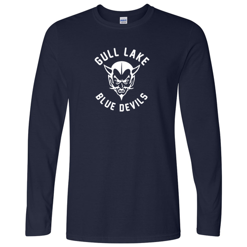 Gildan Softstyle Longsleeve T Shirt -- Navy