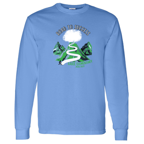 Gildan Heavy Cotton Longsleeve Adult Tee -- Carolina Blue