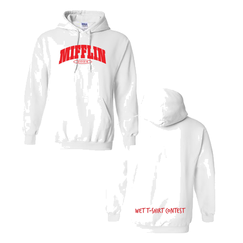 Gildan Heavy Blend Hooded Sweatshirt -- White