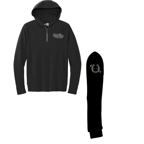 New Era STS quarter-zip Unisex Hoodie -- Black