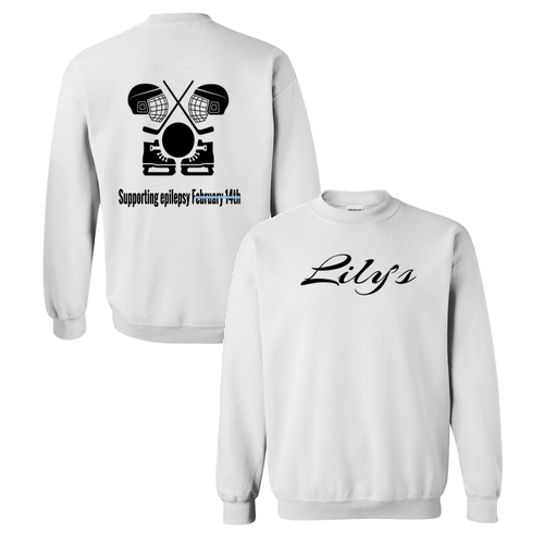 Gildan Heavy Blend White Crew Neck Sweatshirt
