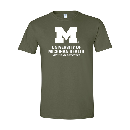 Mens/Unisex Gildan SoftStyle Fitted T-Shirt -- Military Green