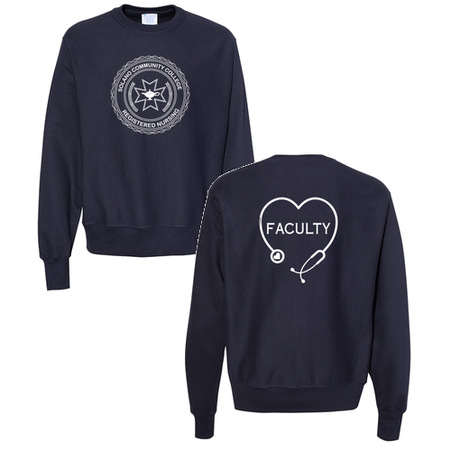 Champion Reverse Weave Crewneck Sweatshirt -- Navy