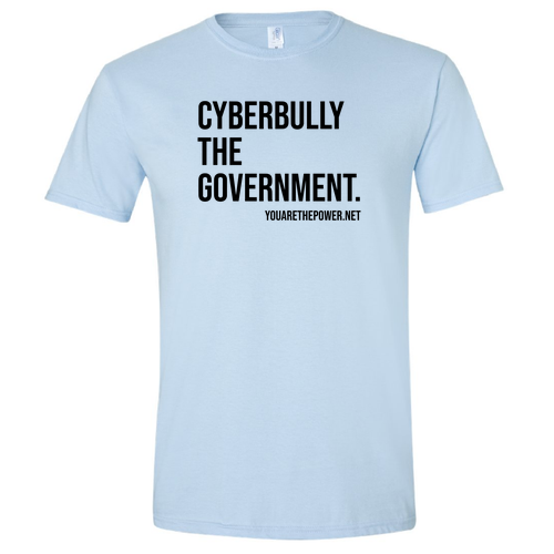 Cyberbully The Government Short Sleeve Tee -- Light Blue