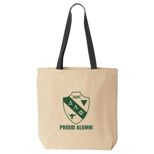 Liberty Bags Canvas Tote with Contrasting Handles -- Natural / Black