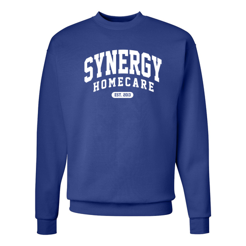 Hanes EcoSmart Crewneck Sweatshirt -- Deep Royal