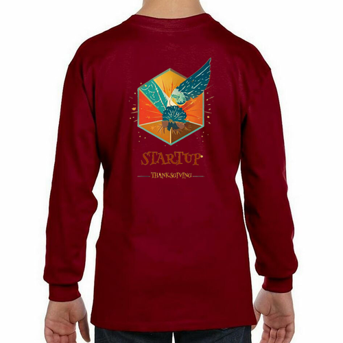 Gildan Youth Heavy Cotton Longsleeve -- Garnet