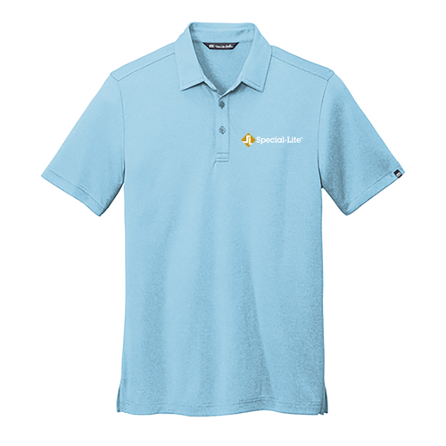 TravisMathew Coto Performance Polo -- Brilliant Blue Heather