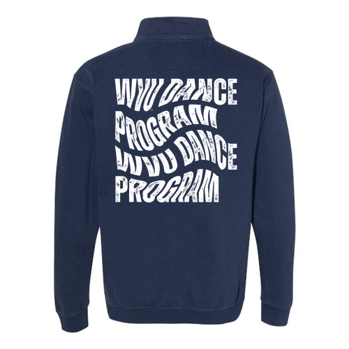 Comfort Colors Unisex Garment-Dyed Quarter-Zip Sweatshirt -- True Navy